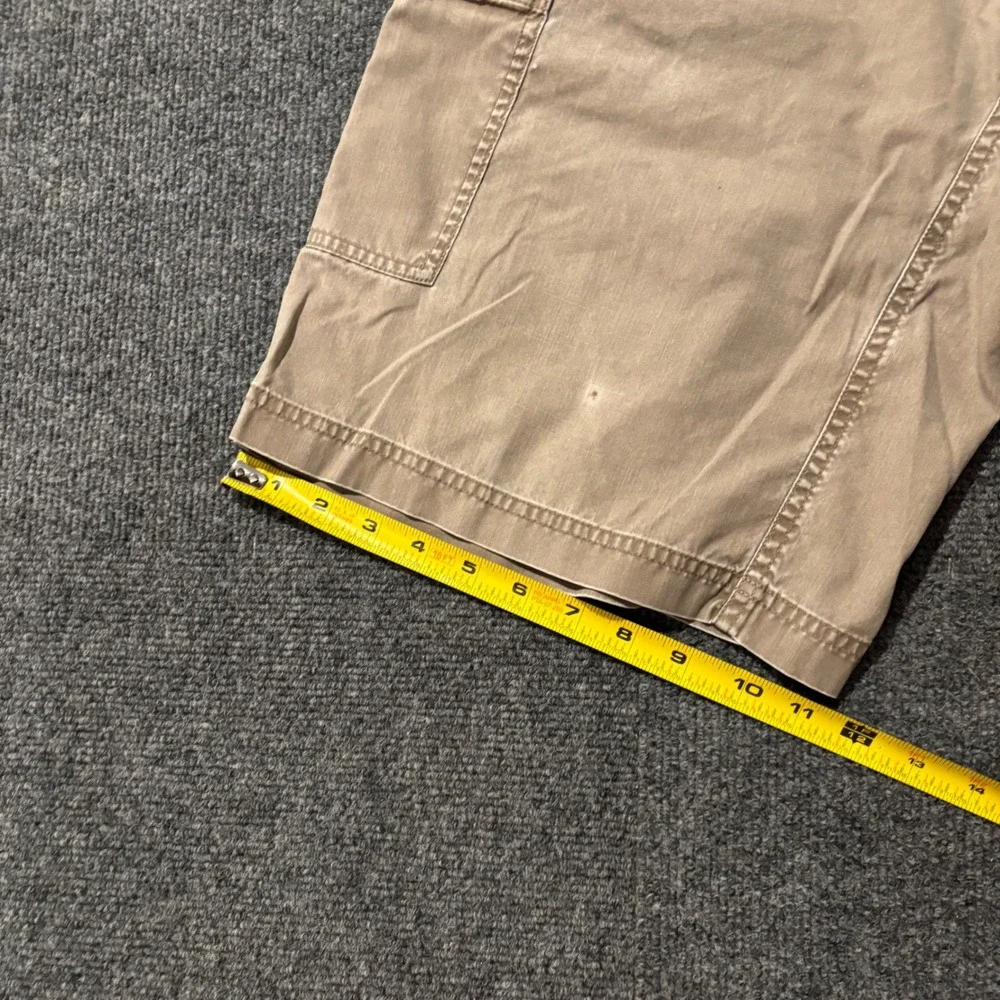 Mountain Hardwear Mens Tan Khaki Hiking Cargo Shorts Belted 32